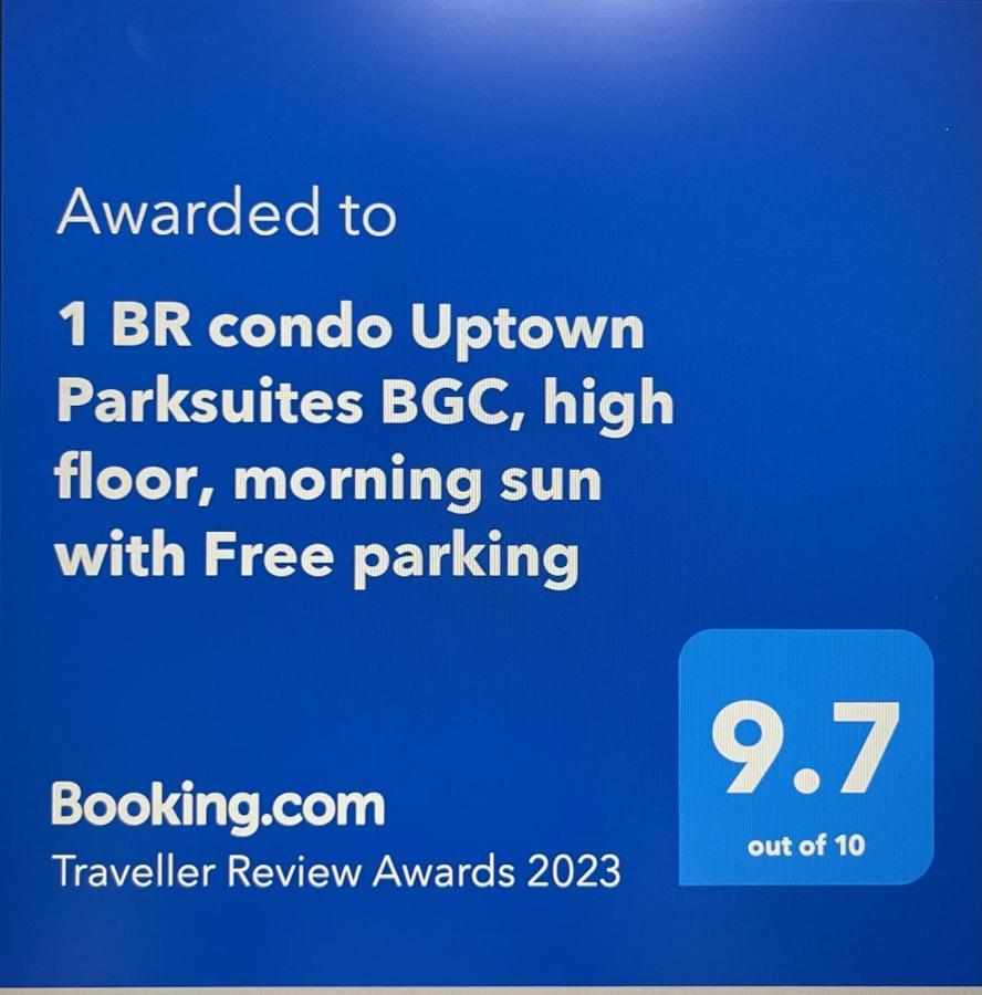 מנילה 1 Bedroom Condo Uptown Parksuites Bgc, High Floor, Morning Sun מראה חיצוני תמונה